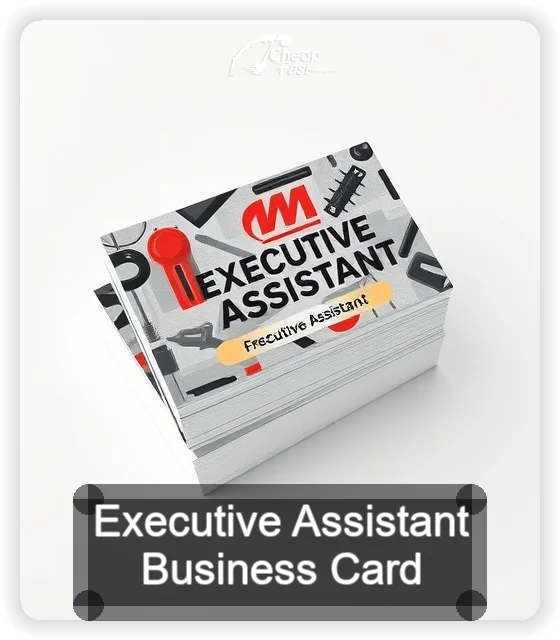 Executive Assistant business card design sample
