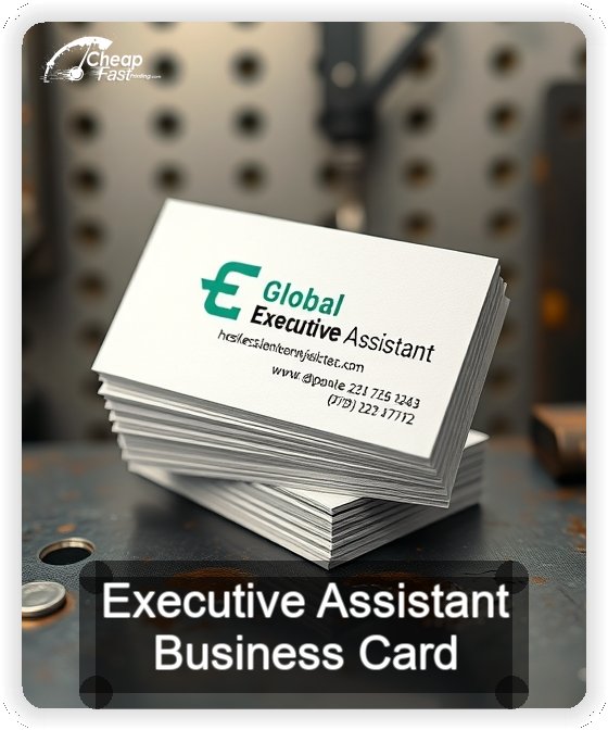 Executive Assistant business card design sample