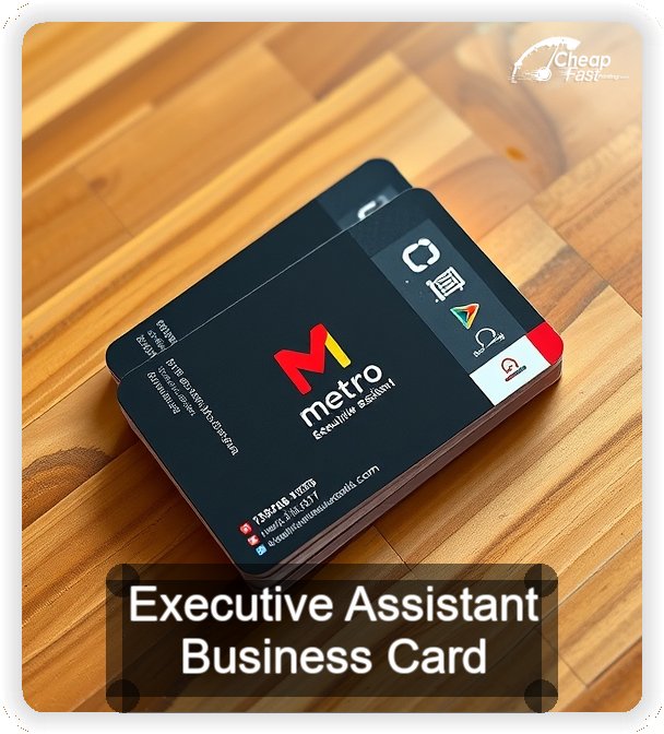 Executive Assistant business card design sample