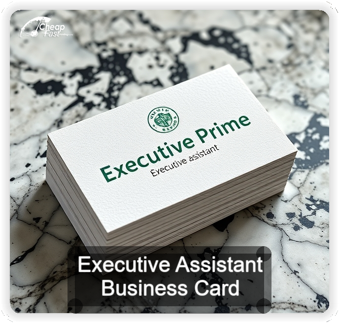 Executive Assistant business card design sample