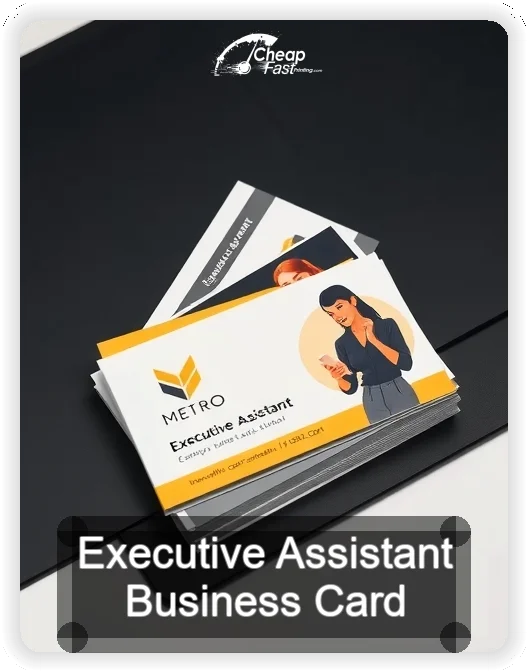 Executive Assistant business card design sample