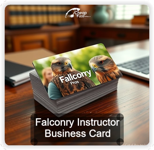 Falconry Instructor business card design sample