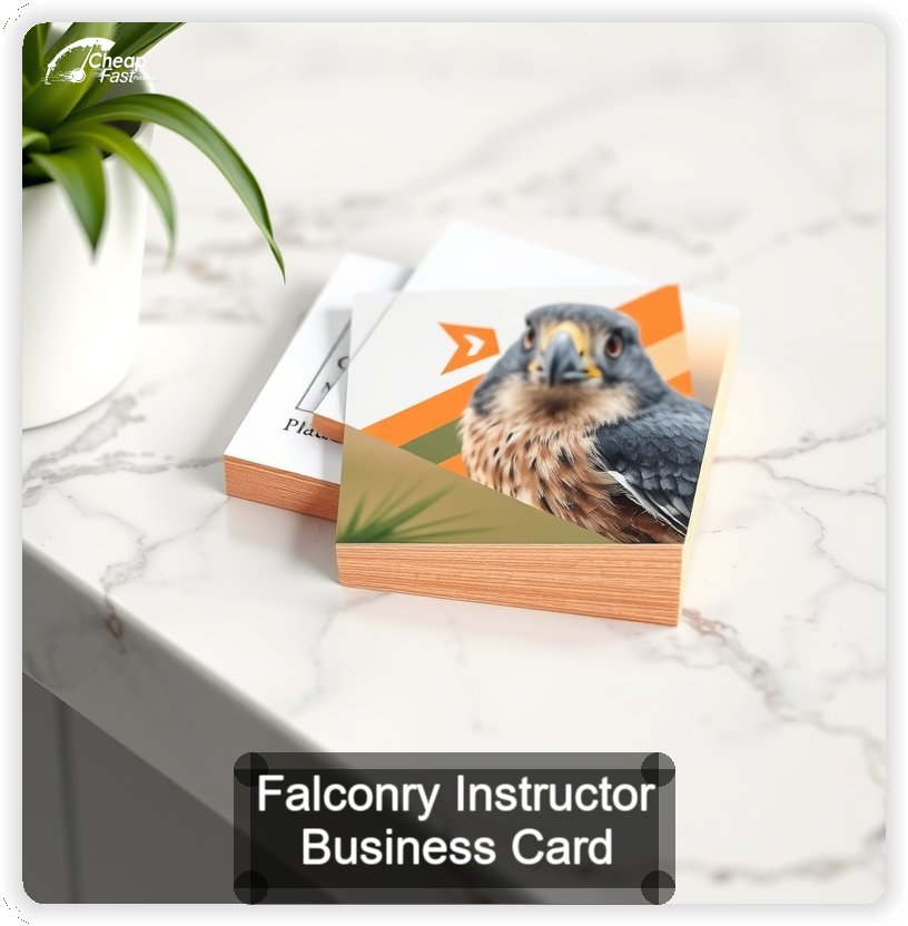 Falconry Instructor business card design sample