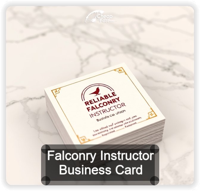 Falconry Instructor business card design sample
