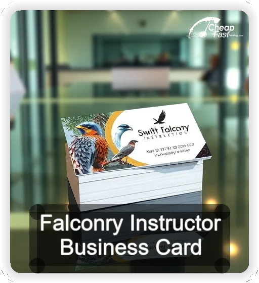 Falconry Instructor business card design sample