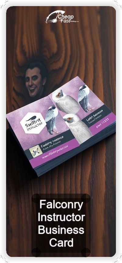 Falconry Instructor business card design sample