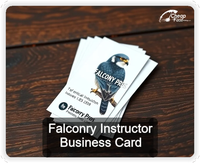 Falconry Instructor business card design sample