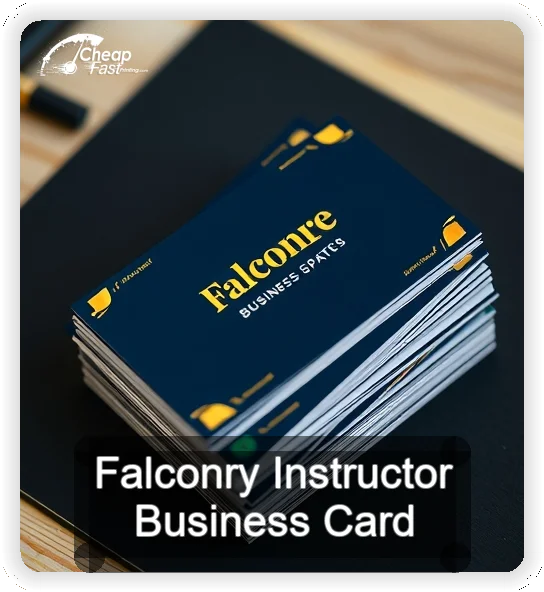 Falconry Instructor business card design sample