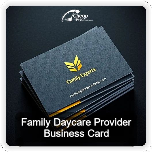 Family Daycare Provider business card design sample