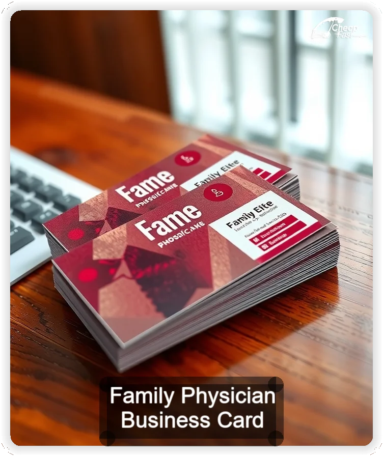 Family Physician business card design sample