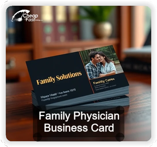 Family Physician business card design sample