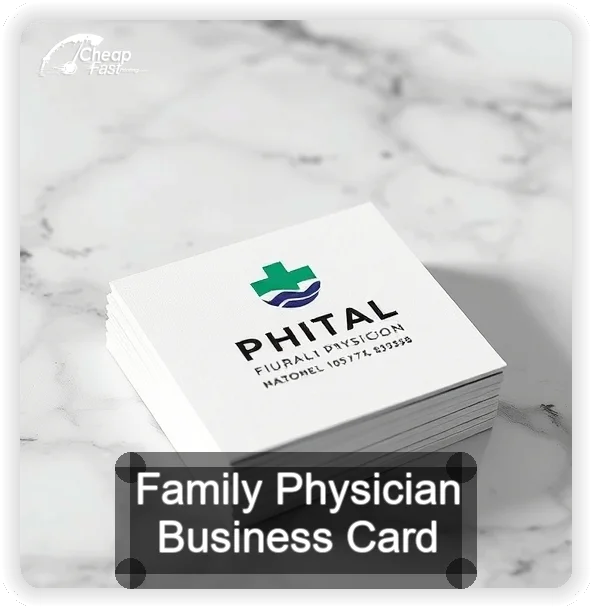 Family Physician business card design sample