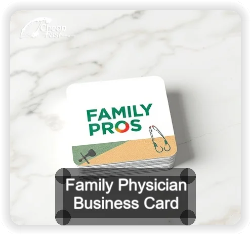 Family Physician business card design sample