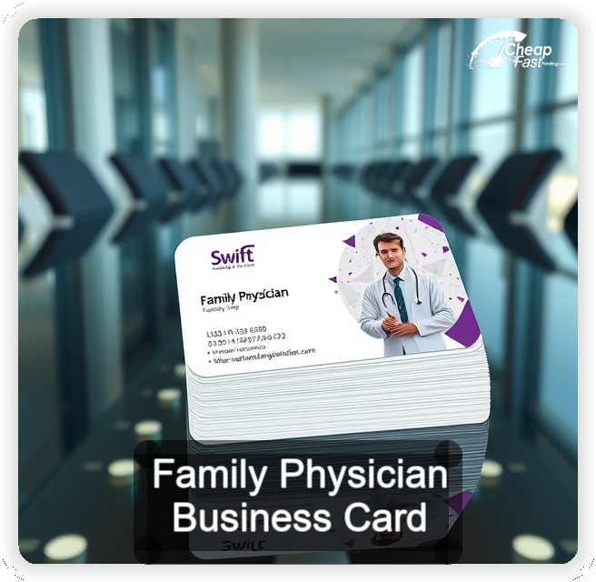 Family Physician business card design sample