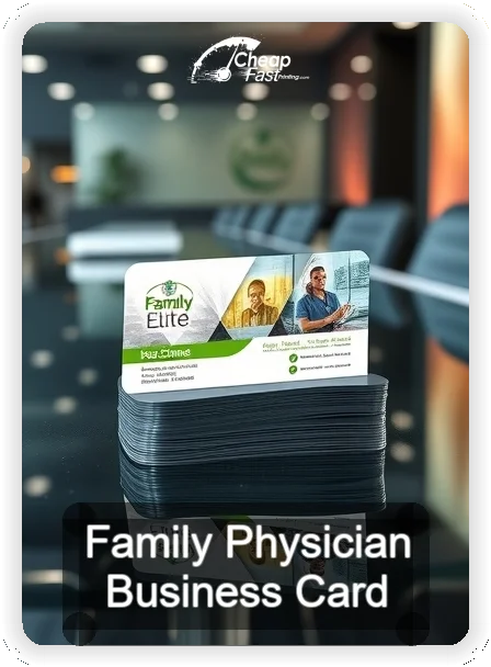 Family Physician business card design sample