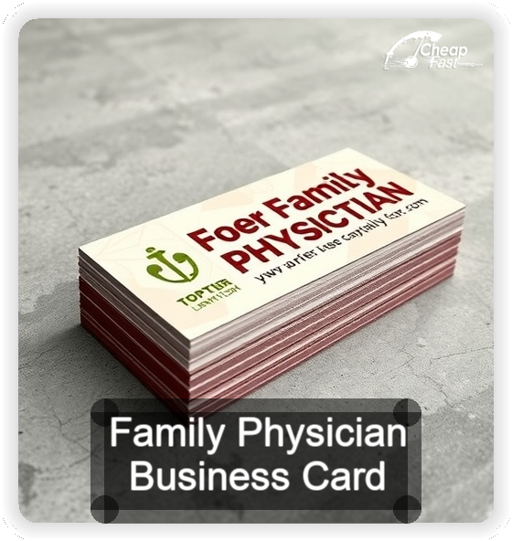 Family Physician business card design sample