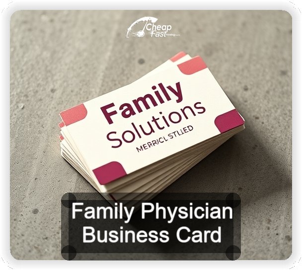 Family Physician business card design sample