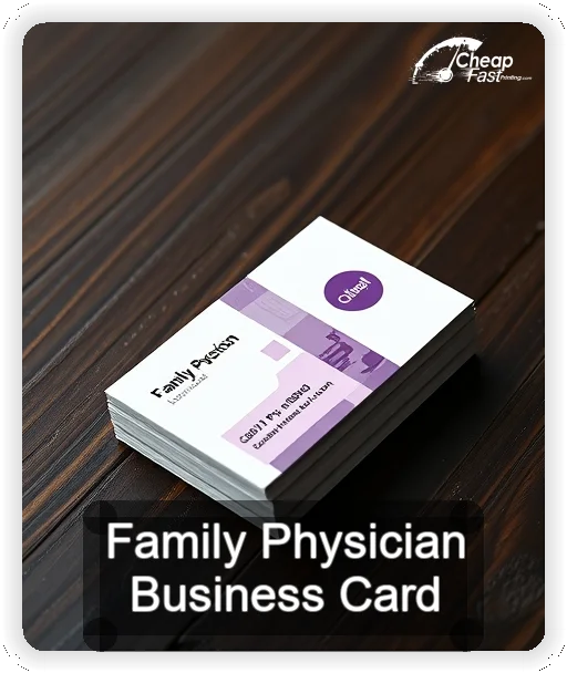 Family Physician business card design sample