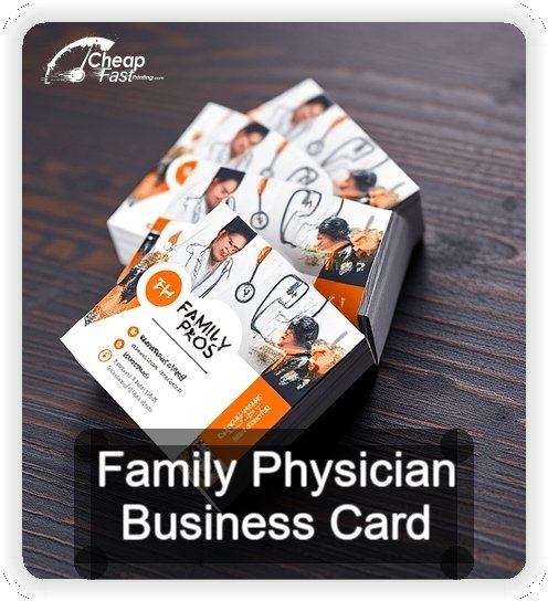 Family Physician business card design sample