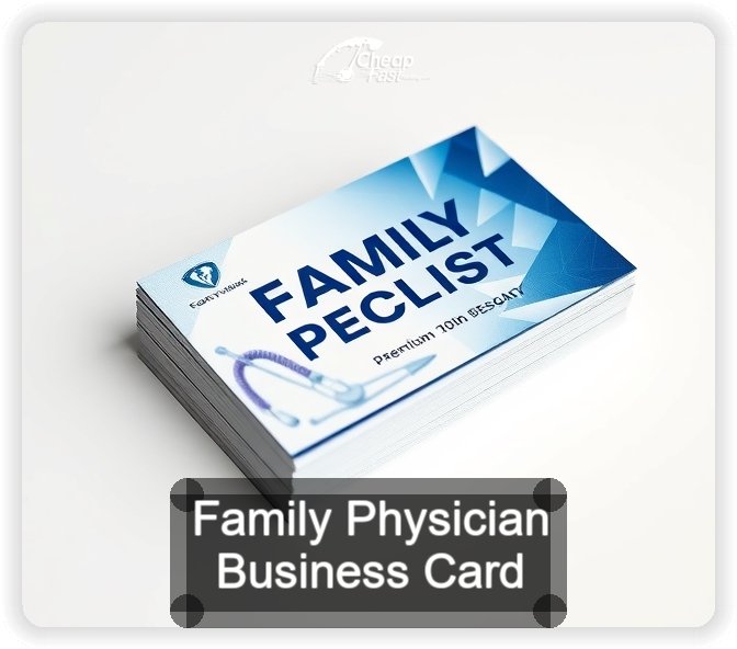 Family Physician business card design sample