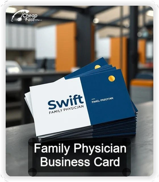 Family Physician business card design sample