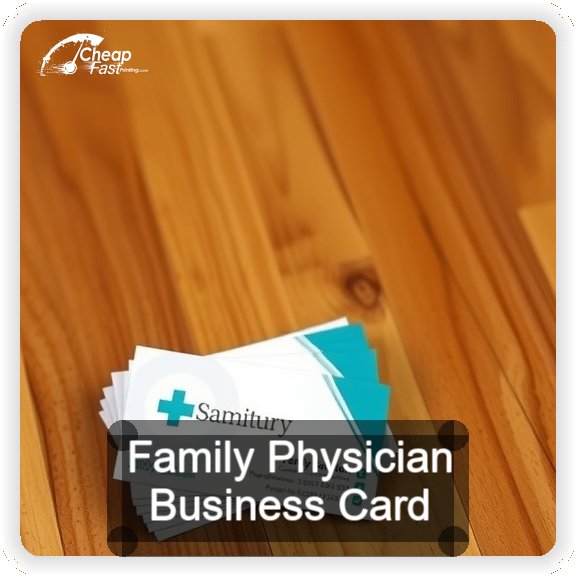 Family Physician business card design sample