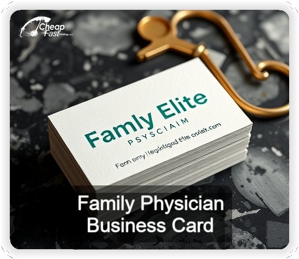 Family Physician business card design sample