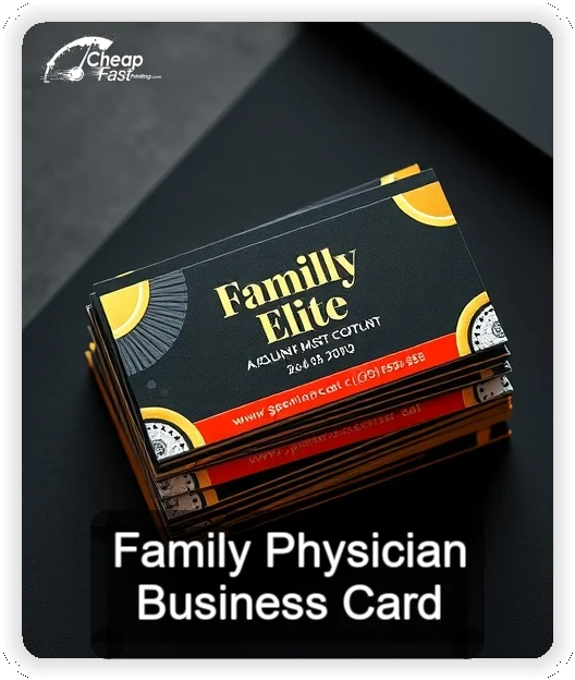 Family Physician business card design sample