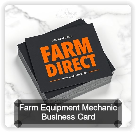 Farm Equipment Mechanic business card design sample