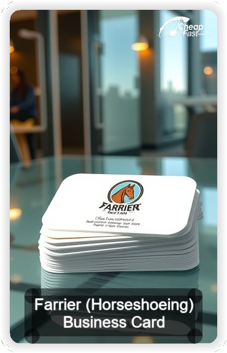 Farrier Horseshoeing business card design sample