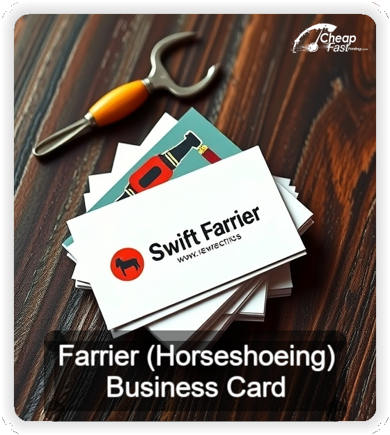 Farrier Horseshoeing business card design sample