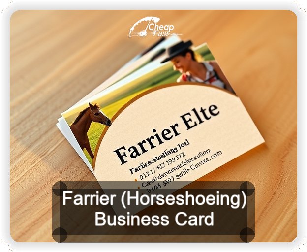 Farrier Horseshoeing business card design sample