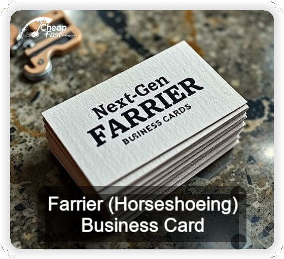 Farrier Horseshoeing business card design sample