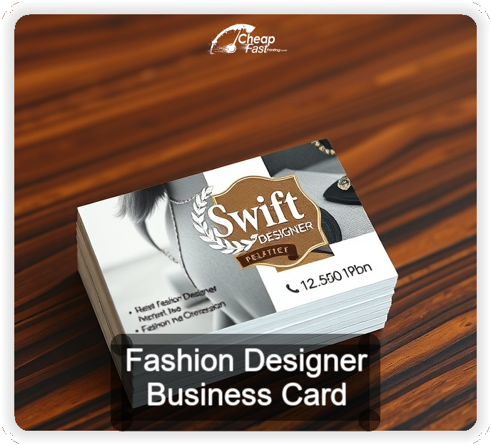Fashion Designer business card design sample