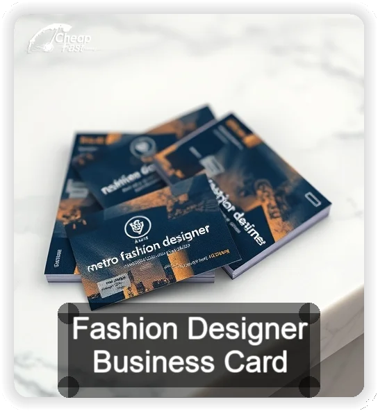 Fashion Designer business card design sample