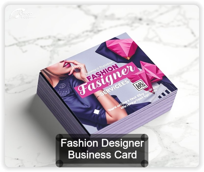 Fashion Designer business card design sample