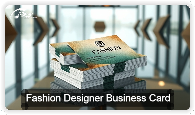 Fashion Designer business card design sample