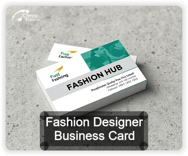 Fashion Designer business card design sample
