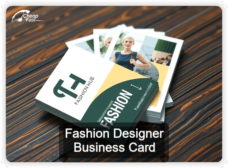 Fashion Designer business card design sample