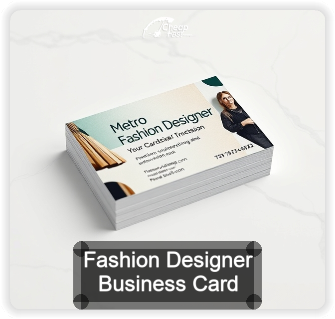Fashion Designer business card design sample