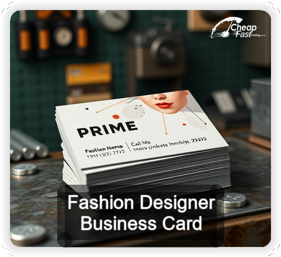 Fashion Designer business card design sample