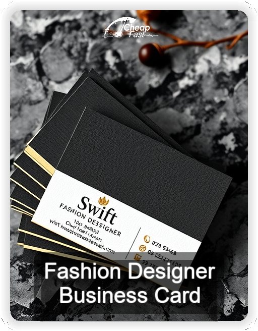 Fashion Designer business card design sample