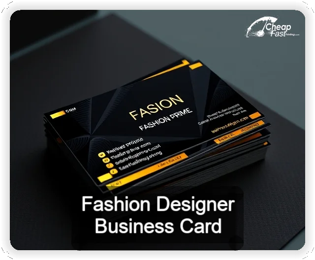 Fashion Designer business card design sample