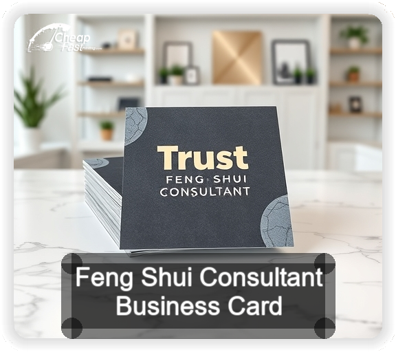 Feng Shui Consultant business card design sample