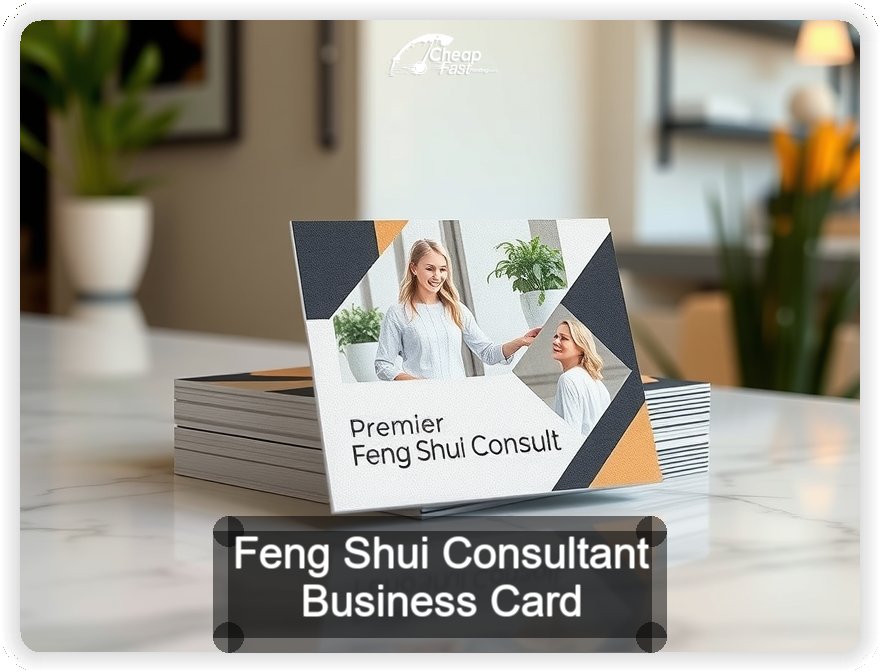 Feng Shui Consultant business card design sample