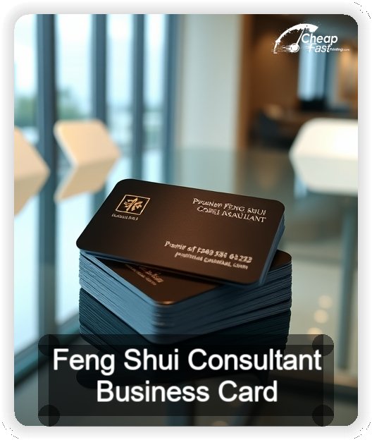 Feng Shui Consultant business card design sample