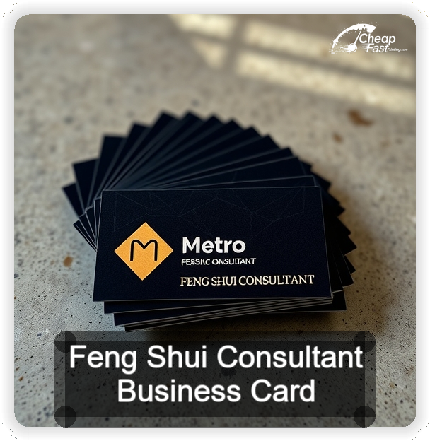Feng Shui Consultant business card design sample