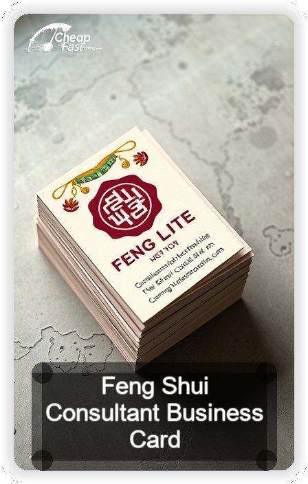 Feng Shui Consultant business card design sample