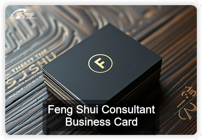 Feng Shui Consultant business card design sample