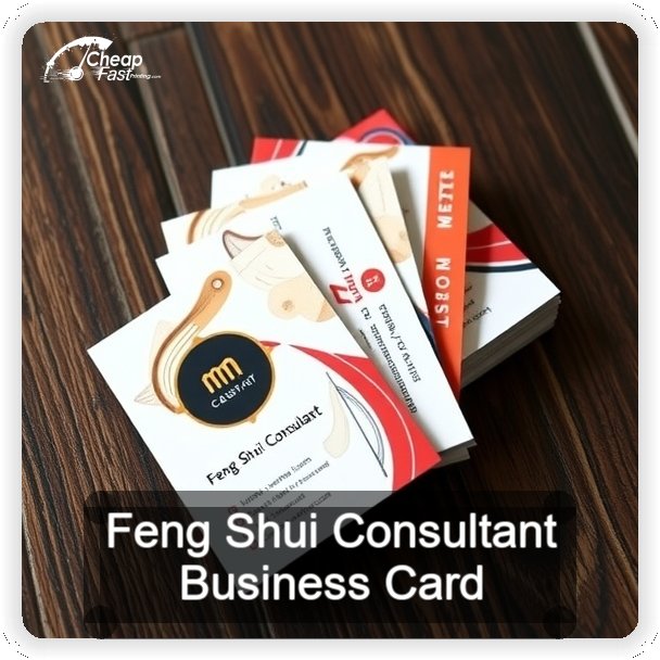Feng Shui Consultant business card design sample